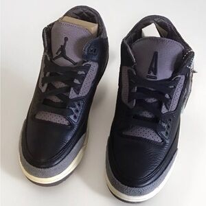 Nike Jordan 3 Retro A Ma Maniere M6/W7.5 FZ4811-001 Black Flat Pewter